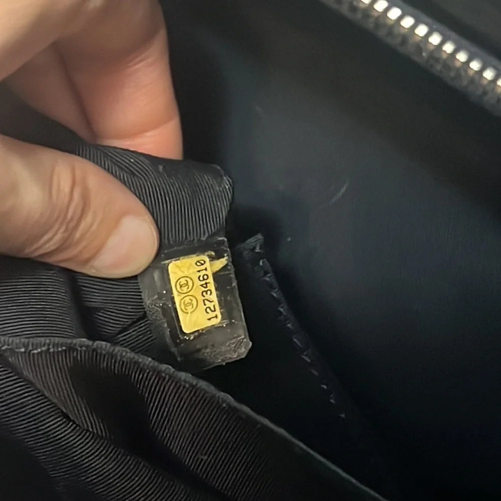 CHANEL Grand Shopping Tote Navy Blue Caviar Leather Shoulder Bag GST - Picture 8 of 10